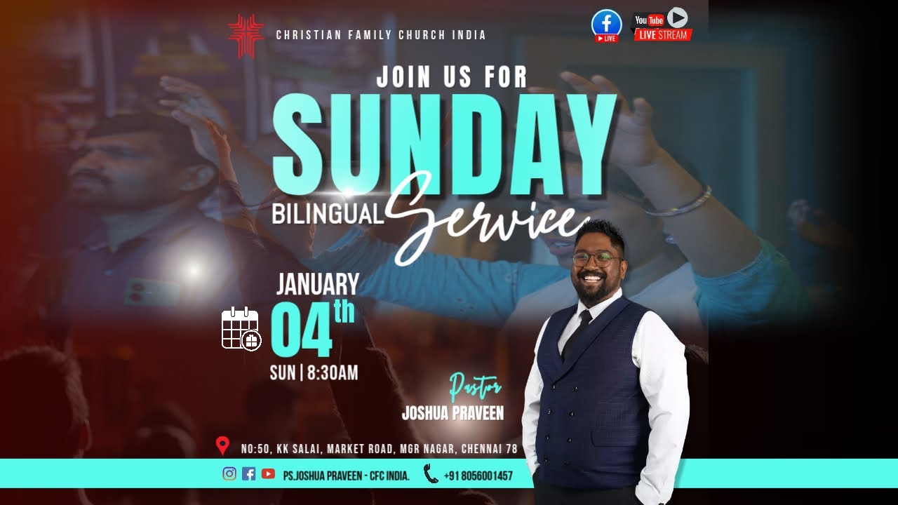 04.01.2026 | BILINGUAL SERVICE | CFCI | Ps. Joshua Praveen | Ps. Jamima Joshua