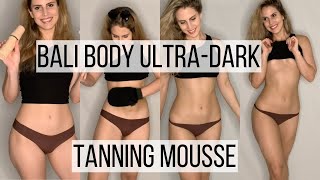 Ultra-Dark Tanning Mousse On Pale Skin Bali Body Review Self-Tanner Try On