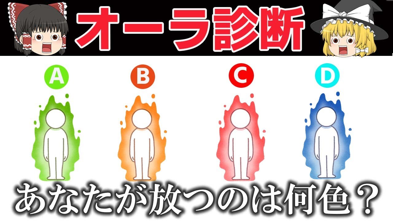【ゆっくり解説】あなたのオーラは何色？　性格診断テスト
