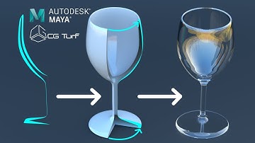 Quick and easy 3D Modeling tip for a wine glass model using revolve tool in Autodesk Maya 2018