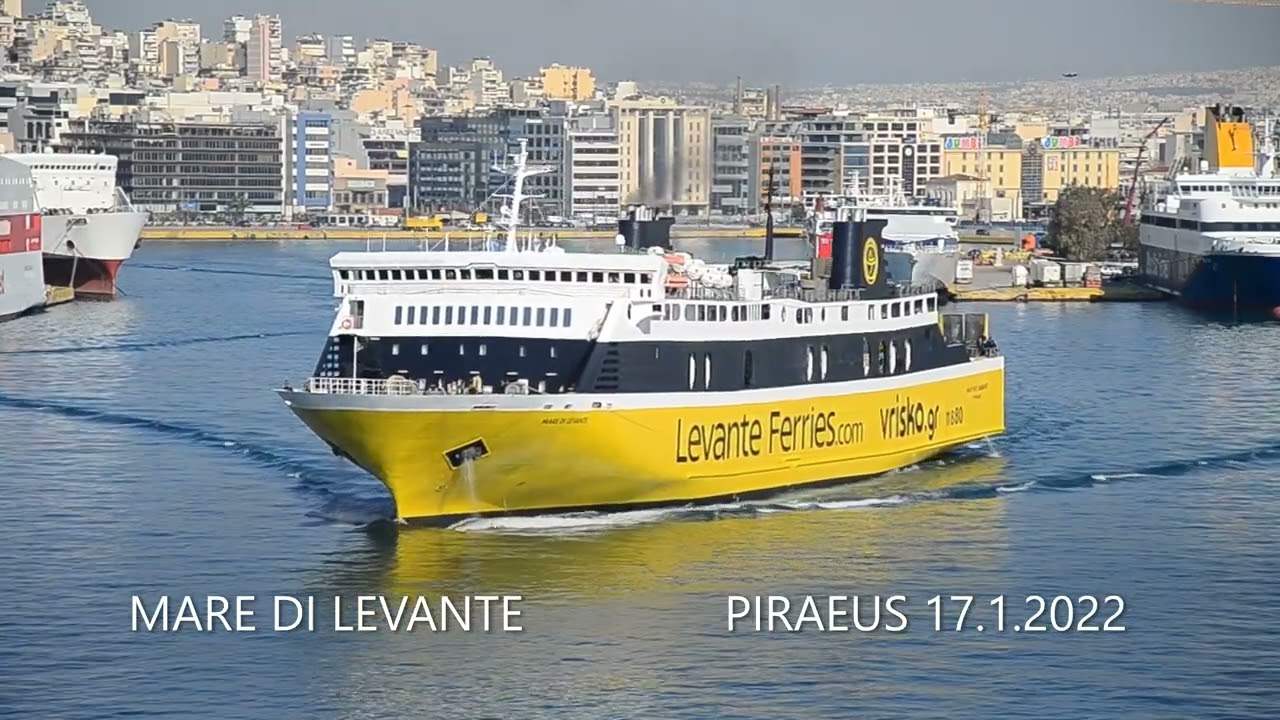 MARE DI LEVANTE departure from Piraeus