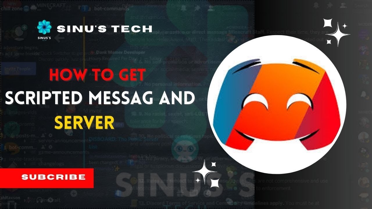 How To Get Scripted Messag And Server. - YouTube