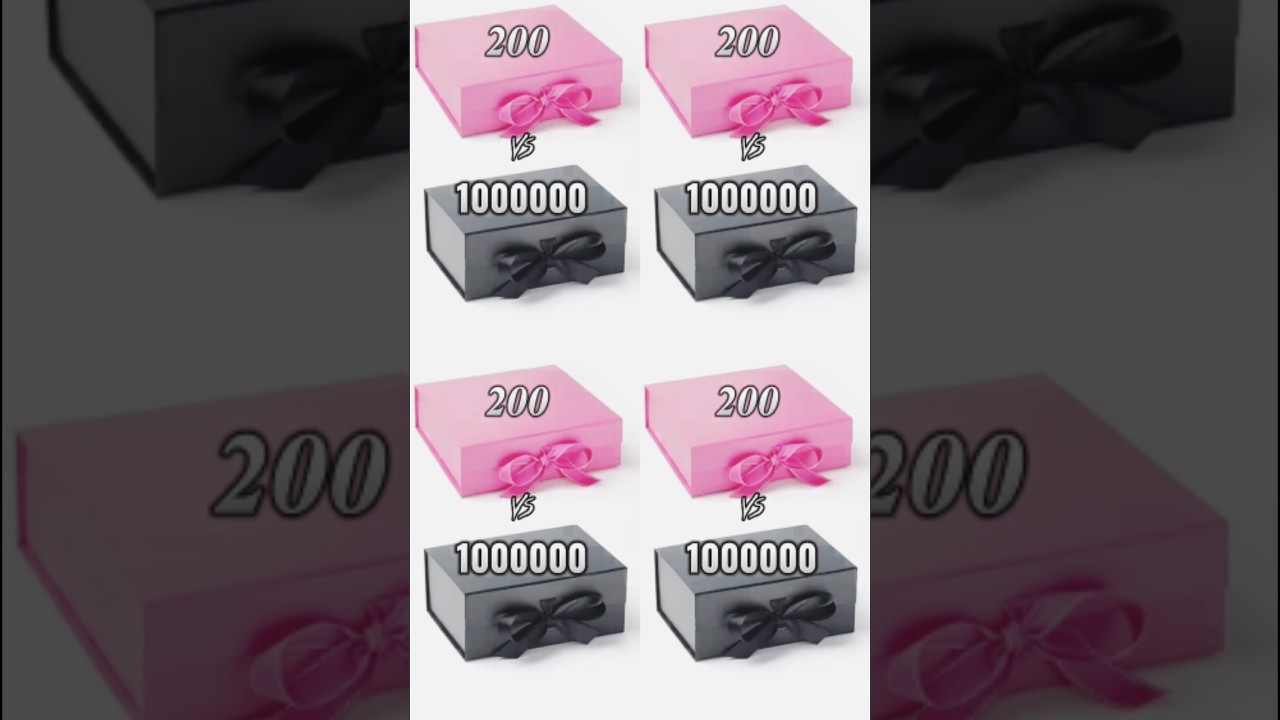 Choose your gift box 📦🤑 High price VS Low price 