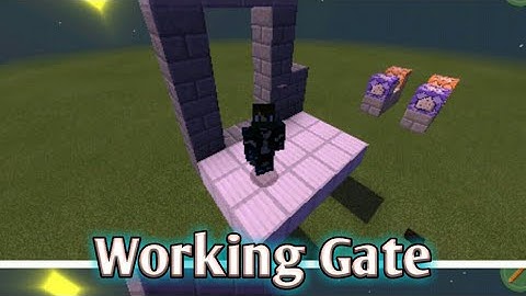 CommandBlock MCPE Tutotrial: How to make a working gate with command blocks(Re-Upload)