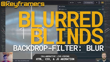 Blurred Blinds | CSS-Only Loader Animation Tutorial with backdrop-filter: blur | @keyframers 2.13.0