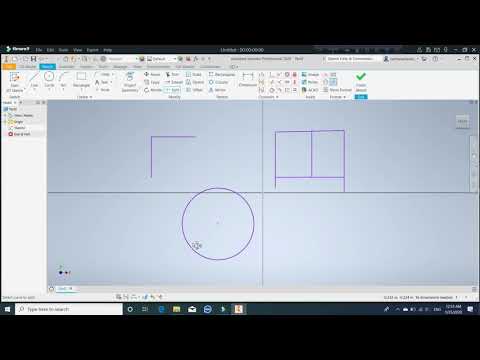 Autodesk Inventor 2D and 3D Trim,Extend,Move basic works knowledge 2020 Tutorial