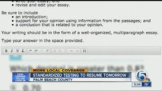 Standardized testing to resume Thursday