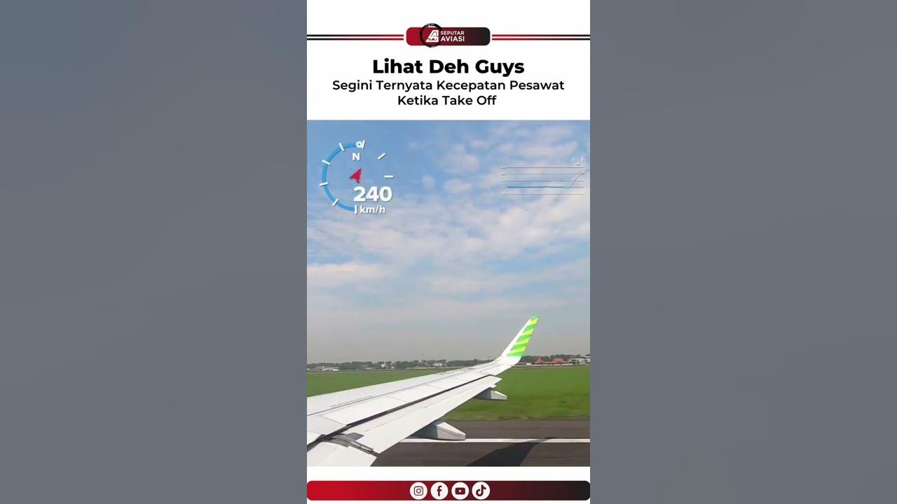 Segini Ternyata Kecepatan Pesawat Saat Take Off