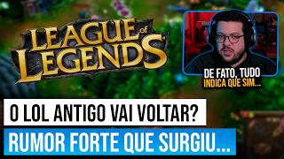 o LoL Clássico foi CONFIRMADO?