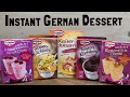 Trying Instant Desserts from Germany