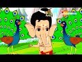 बाल गणेश जी के साथ नाच मोर का और हिंदी बच्चों के कविता  | Hindi Rhymes for Kids