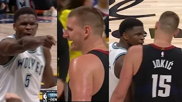 ANTHONY EDWARDS TRIGGERS NIKOLA JOKIC! MADE HIM WANNA FIGHT AFTER CRAZY TRASH TALK! WAVES GOODBYE!