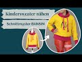 Sweatshirt für Kinder nähen mit Schnittmuster BANSIN