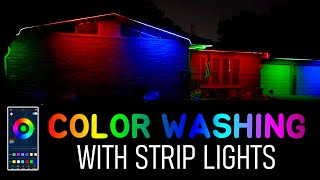 Color Washing Your Home  | Outdoor RGB LED Stripe Lights