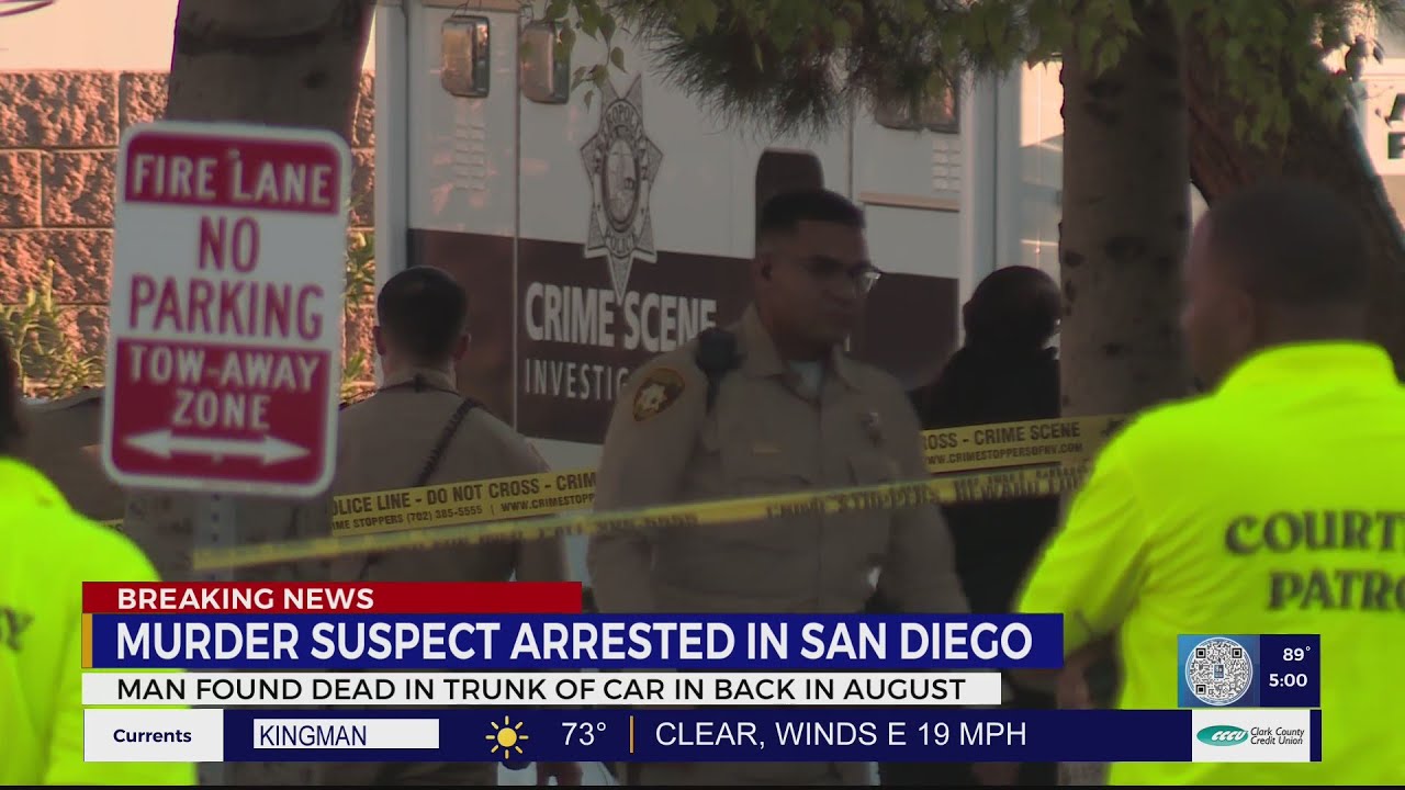 Suspect arrested in San Diego after body found inside trunk of car in ...