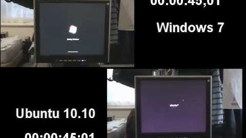 Ubuntu 10.10 VS Windows 7 Ultimate //BOOT TEST