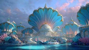 The Pearlspire Palace 🌊💫 | Underwater Kingdom of Light | AI Fantasy Architecture 4K | Live Lavish