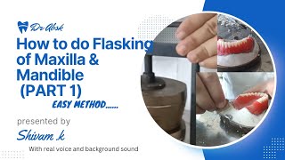 Making complete denture (part 1) #flasking #maxilla  #mandible  #dentist #bds #doctor #college