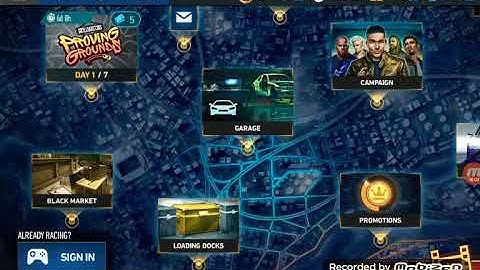 (No limits) racing in proving grounds with ferrari enzo