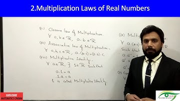 09-Multiplication Laws of Real Numbers.Class 11th Mathematics.   Algebra and trigonometry.