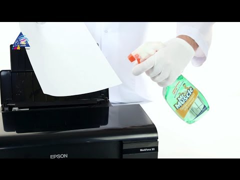 Чистка ролика подачи бумаги на принтере Epson