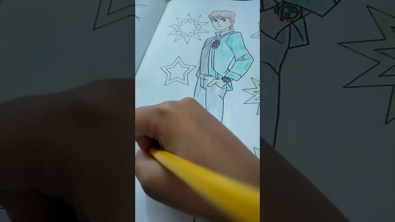 How to color in the coloring book - YouTube