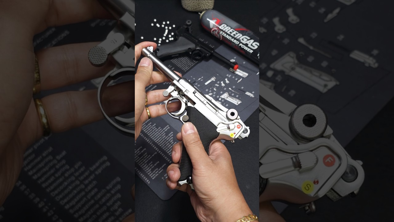 WE Luger P08 Airsoft # Toys # Luger # Gunstory # shorts