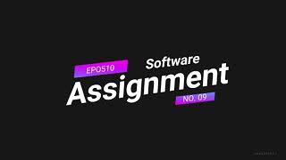 EPO510 Software Assignment 09