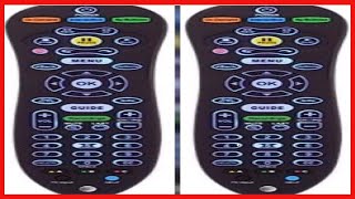 AT&T Black Uverse Universal Standard TV Multi-Functional Remote Control