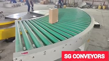 90 degree curve conveyor || SG CONVEYORS