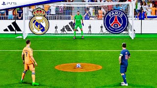 Real Madrid Vs Psg L Ronaldo, Messi, Haaland, Neymar, Mbappe, Vini Jr L Fc 25 Penalty Shootout