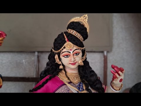 Saraswati idol | Saraswati  thakur | saari draping