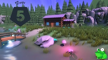 Unity 5 Speed Level Design - Low Poly Cabin | Mr. Frog Games
