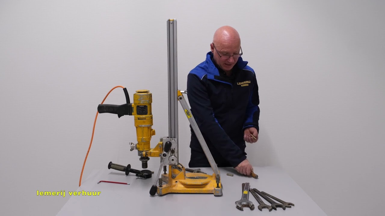Uitleg  instructie Diamantboormachine