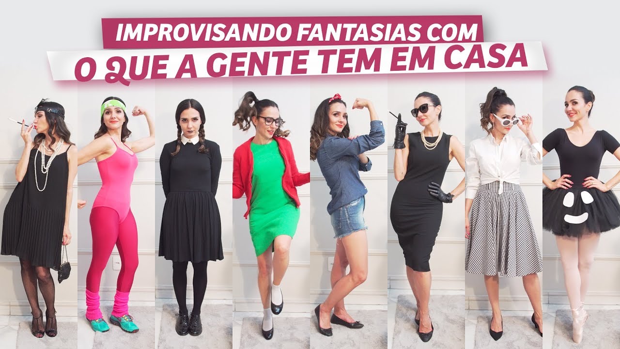 Fantasias improvisadas: 70 ideias criativas e baratas