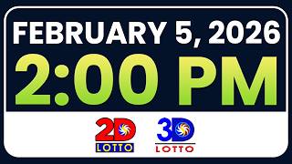 2PM PCSO LOTTO RESULTS TODAY FEBRUARY 5, 2026 | SWERTRES EZ2