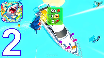 Evolving Shark - Gameplay Walkthrough Part 2 - 3 Headed Shark Evolution - Android Gameplay