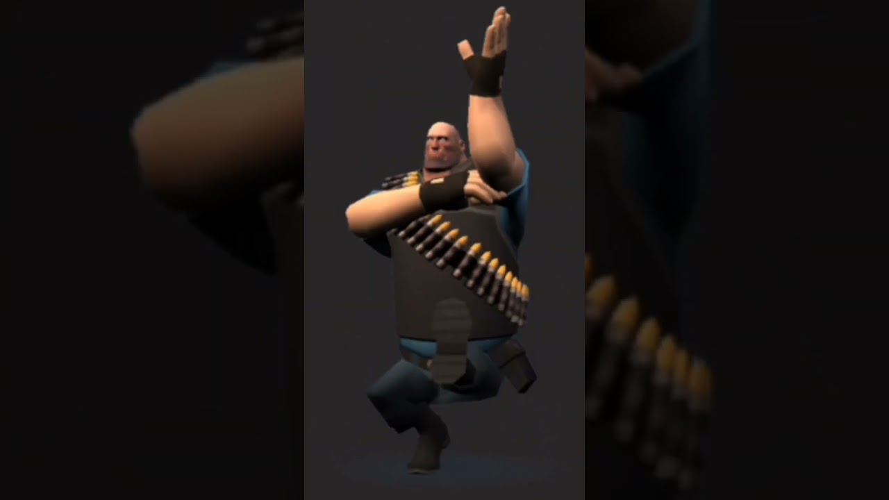 Team Fortress 2 ( Demoman Heavy Engineer ) they are dancing scare playing the music 🎶 