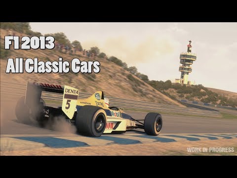 F1 2013 Game: All Classic Cars