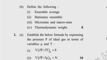 MSc Physics 4th Sem Statistical Mechanics Question Paper