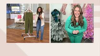 Denim & Co. Canyon Retreat Soft Twill Pant with Seaming Detail on QVC screenshot 5