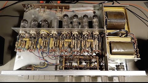 Revox 40 stereo tube amplifier restoration (4K)