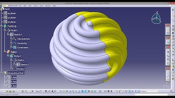 How to create a magic sphere using CATIA Part Design a better solution