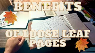 Why do you WANT to use loose leaf pages Notebook? (paper folding hacks)