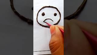 How to draw emotion face emoji☹️shortshortsshortsfeedtiktokyoutubeshortsyoutubeviraltrending