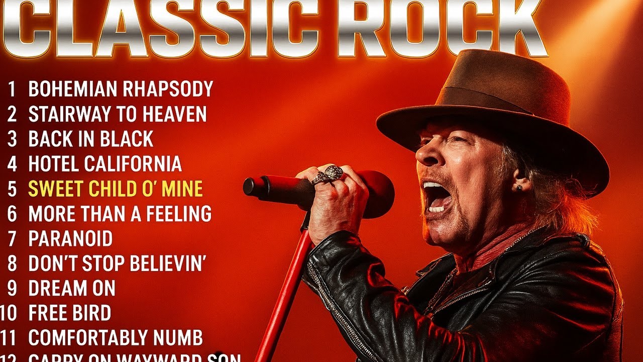 Classic Rock Forever Mix 70s 80s 90s - Queen, ACDC, Bon Jovi, Scorpions