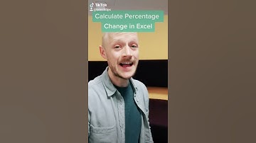 How to Calculate a Percentage Change in Excel #shorts
