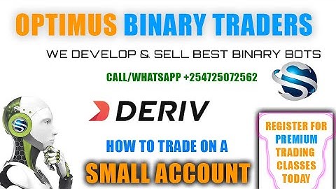 HOW TO TRADE ON A SMALL ACCOUNT WITH BEST  OPTIMUS BOTS
