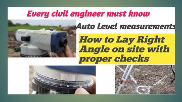 How to check  Right Angle with AutoLevel Machine| SiteVisite|गुनिया निकालेAutoLevelसे
