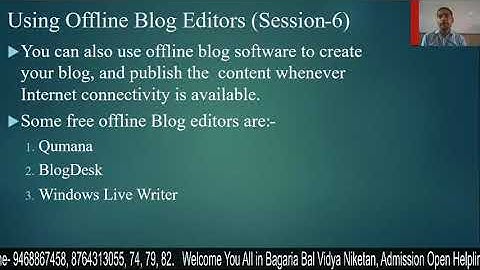 Offline Blog Editor (BlogDesk)